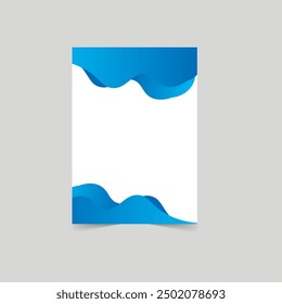 Plantilla de diseño de libro de portada de póster con espacio para fondo fotográfico, uso para informe anual, propuesta, Cartera, folleto, volante, folleto, catálogo, revista, folleto, Plantilla de Vector en diseño A4