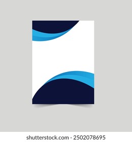 Poster cover book design template with space for photo background, Use for annual report, proposal, portfolio, brochure, flyer, leaflet, catalog, magazine, booklet, Vector template in A4 layout