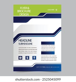 Modelo de design de livro de capa de cartaz com espaço para fundo de foto, uso para relatório anual, proposta, portfólio, brochura, folheto, folheto, catálogo, revista, livreto, modelo de vetor no layout A4