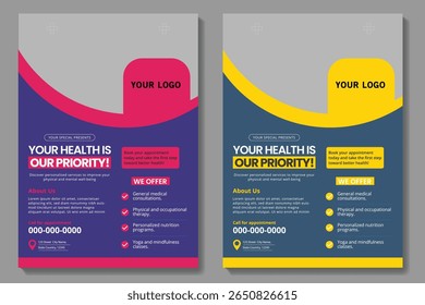Poster cover book design template with space for photo background, Use for annual report, proposal, portfolio, brochure, flyer, leaflet, catalog, magazine, booklet, Vector template in A4 layout