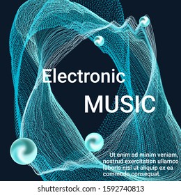 Poster for cover design. Abstract flyer design background.  Modern abstract music backgrounds. Sound flyer to create a fashionable abstract cover, banner, poster, booklet.
