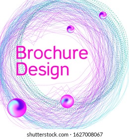 Poster for cover design. Abstract flyer design background.  Abstract sound wave. Cover layout template.