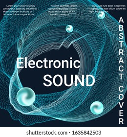Poster for cover design. Abstract flyer design background.  Modern abstract music backgrounds. Sound flyer to create a fashionable abstract cover, banner, poster, booklet.
