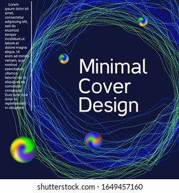 Poster for cover design. Abstract flyer design background.  Abstract sound wave. Cover layout template.