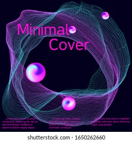 Cartel de diseño de portada. Fondo de diseño de volante abstracto.  Modernos y abstractos fondos musicales. Volante de sonido para crear una portada abstracta, banner, afiche, folleto de moda.