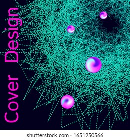 Poster for cover design. Abstract flyer design background.  Modern web template. Business , technology background. Music abstract composition.