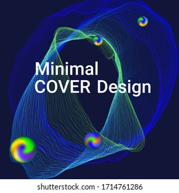 Cartel de diseño de portada. Fondo de diseño de volante abstracto.  Plantilla web moderna. Negocio, experiencia tecnológica. Composición musical abstracta.