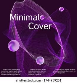 Cartel de diseño de portada. Resumen del fondo del diseño del volante.  Ola de sonido abstracta. Plantilla de diseño de portada.