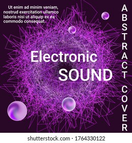 Cartel de diseño de portada. Resumen del fondo del diseño del volante.  Plantilla web moderna. Negocios, antecedentes tecnológicos. Composición musical abstracta.
