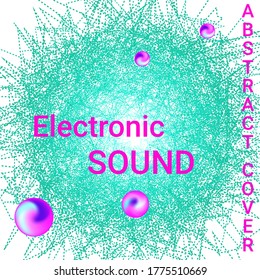 Poster for cover design. Abstract flyer design background.  Abstract sound wave. Cover layout template.