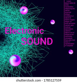 Poster for cover design. Abstract flyer design background.  Modern web template. Business , technology background. Music abstract composition.
