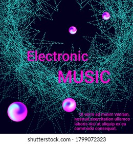 Poster for cover design. Abstract flyer design background.  Modern web template. Business , technology background. Music abstract composition.