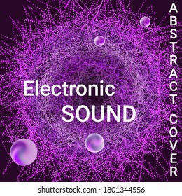 Poster for cover design. Abstract flyer design background.  Modern abstract music backgrounds. Sound flyer to create a fashionable abstract cover, banner, poster, booklet.