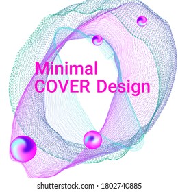 Poster for cover design. Abstract flyer design background.  Abstract sound wave. Cover layout template.
