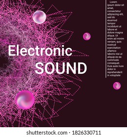 Poster for cover design. Abstract flyer design background.  Modern abstract music backgrounds. Sound flyer to create a fashionable abstract cover, banner, poster, booklet.