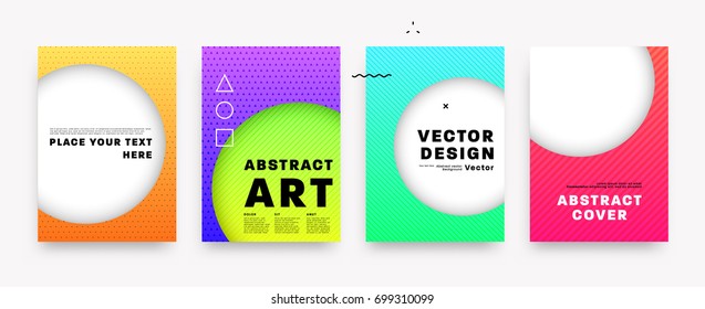 Set mit Vorlagen für die Posterbedeckung | Vektorgrafik für Broschüren, Plakate, Magazine, Jahresbericht, Präsentation, Banner und Flyer