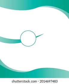 Poster creative new teal color design template