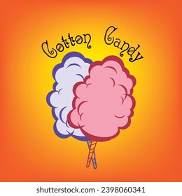 Poster of a culinary product resembling cotton wool - Cotton Candy