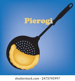 Poster for culinary products - Pierogi