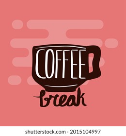 poster with cup of coffee