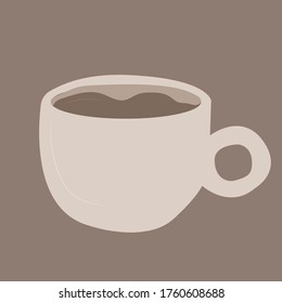 
Poster mit einer Tasse Kaffee auf Kaffeehintergrund, um Kaffeehäuser und Wohnungen zu schmücken.