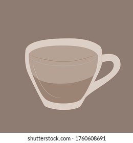 
Poster with a cup of coffee on a coffee background to decorate coffee houses and home.