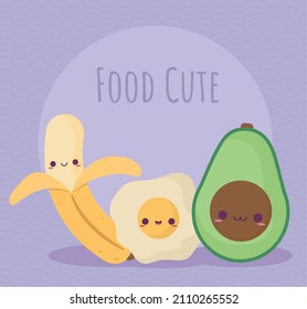 poster of cute foods smiling
