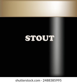 Poster dark ale beer Stout