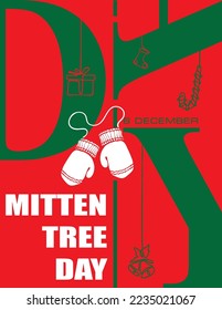 Poster for the December event - Mitten Tree Day