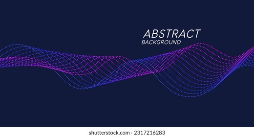 The poster depicts a wave of particles that diverges in different directions.