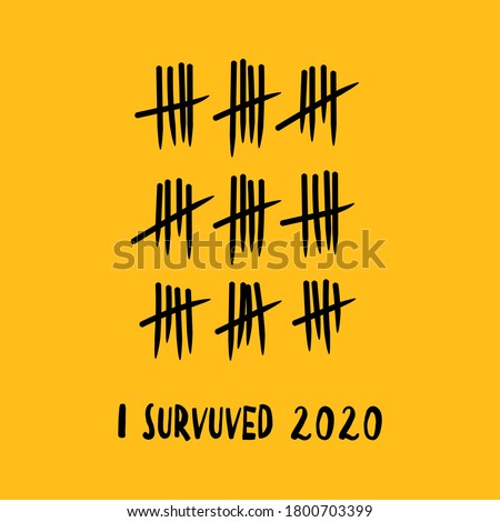 Poster design 2020. I survived 2020 t shirt illustration 