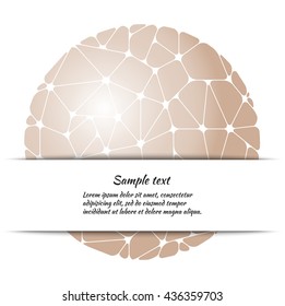 Poster design with abstract pattern and space for text. Vector template for covers, banners, cards etc.