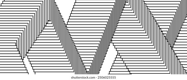 Fondo de diseño de póster con tarjetas voladoras o marcos. Plantilla de rectángulos de mezcla en blanco y negro para póster, Anuncio, póster, volante, folleto, folleto. Fondo de pantalla abstracto dinámico. Vector