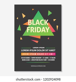 Poster Design Black Friday Triangle Shape Ornament