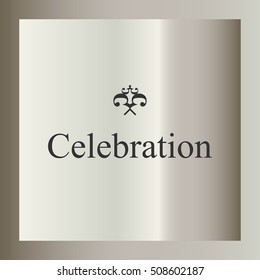 Poster design with Celebration tag. 