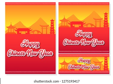 Poster design for Chinese new year greetings.
