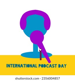 poster design commemorating International Podcast Day on September 30