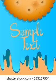 Poster design with cookie illustration