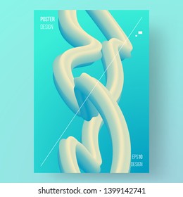 Poster design. Cover. Fluid form background. Abstract template. Eps10 vector.