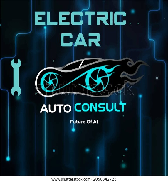 Poster design electric car\
future