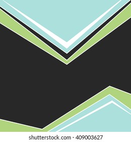 Poster design with flat shapes
