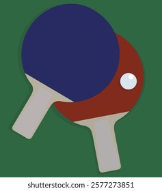 Poster design for the game of ping pong. Table tennis case. Vector flat illustration. Ping pong table tennis. Poster