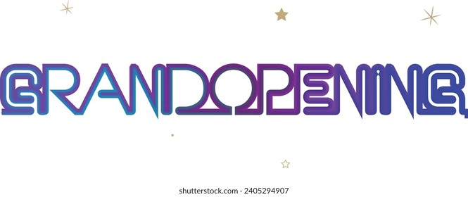 Poster design. Grand opening shop, colorful display vector  illustration
