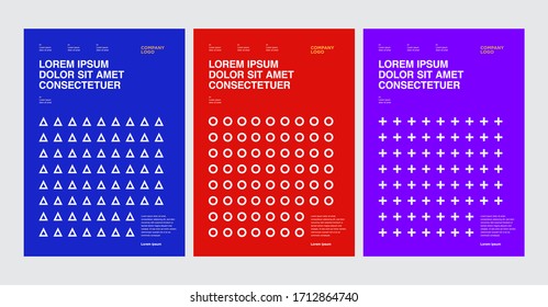 Poster Design Graphic Geometric Abstract. Future Geometric Patterns. Cover, Brochure, Poster, Flyer Design