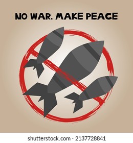 Poster-Design-Grafik von nicht Kriegsgrafik Vektorgrafik für Protestgrafik-Element