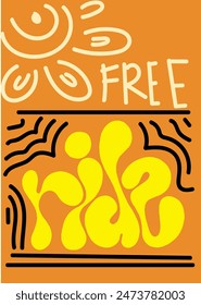 ilustración de diseño de póster ilustración pop