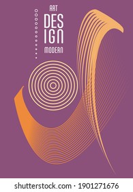 Poster design Japanese style templates set invitations to lines abstract background for book cover texture brochure. Stock vector illustration eps 10