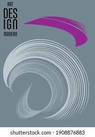 Diseño de afiches plantillas de estilo japonés establecen invitaciones a líneas de fondo abstracto para el folleto de textura de portada de libros. Ilustración vectorial de material 10