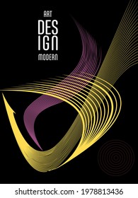 Poster design Japanese style templates set invitations to lines abstract background for book cover texture brochure. Stock vector illustration eps 10