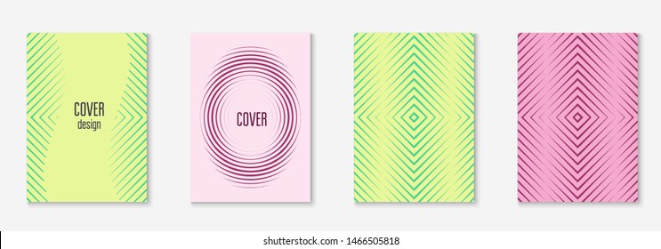 Poster design modern. Colorful folder, flyer, booklet, banner layout. Yellow and pink. Poster design modern with minimalist geometric lines and shapes.
